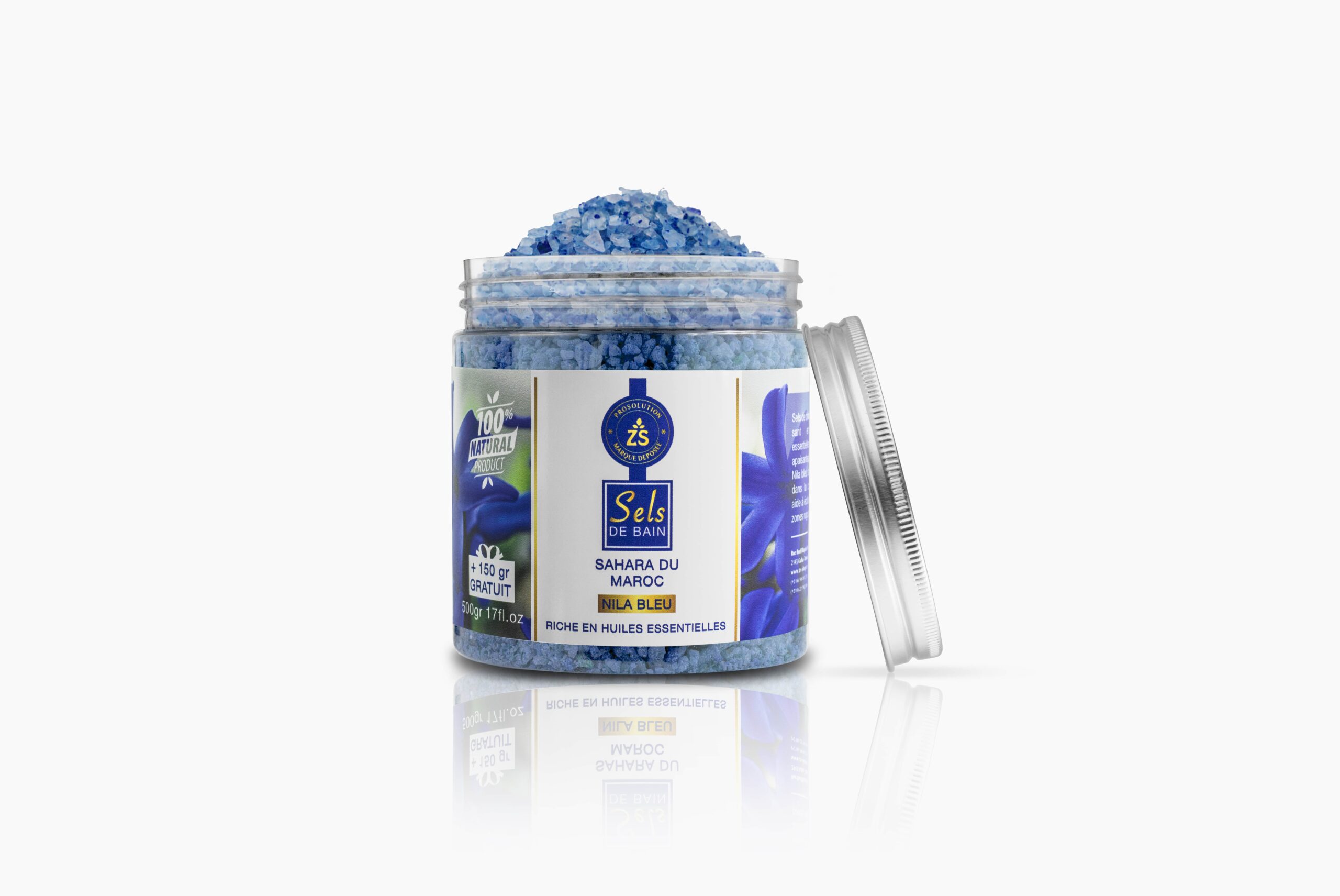 Sel de bain Nila bleu